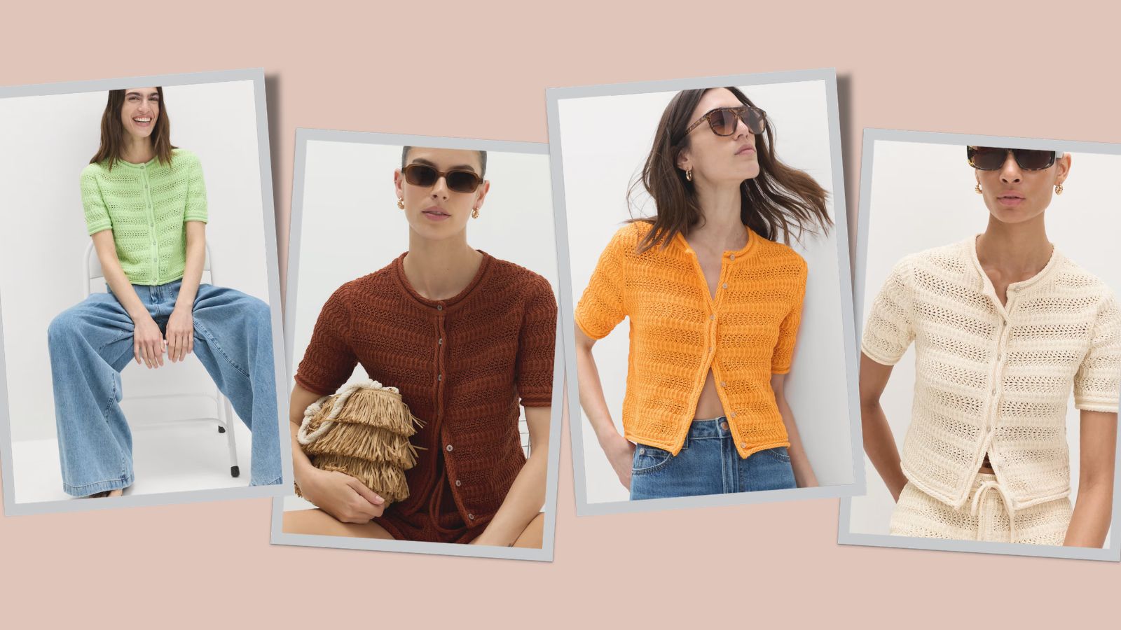 cotton cardigan in four colours
