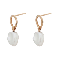 Monica Vinader Nura Keshi Pearl Earrings, was £95 now £66.50 | Selfridges