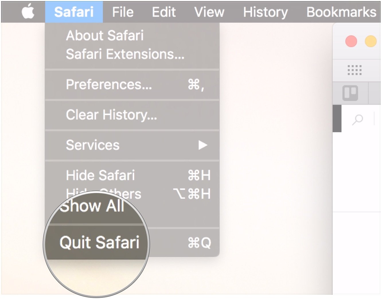 Quit browser