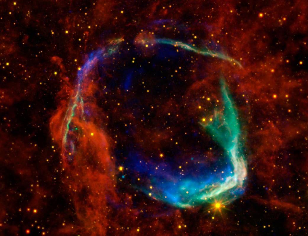 The remnants of the oldest documented supernova, which Chinese astronomers documented in A.D. 185 (not the supernova of A.D. 1181) 