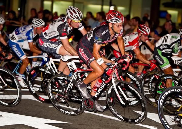 Pro men's race at the 2011 Charlotte Presbyterian Crit.