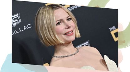 Michelle Williams with a slob haircut on the red carpet