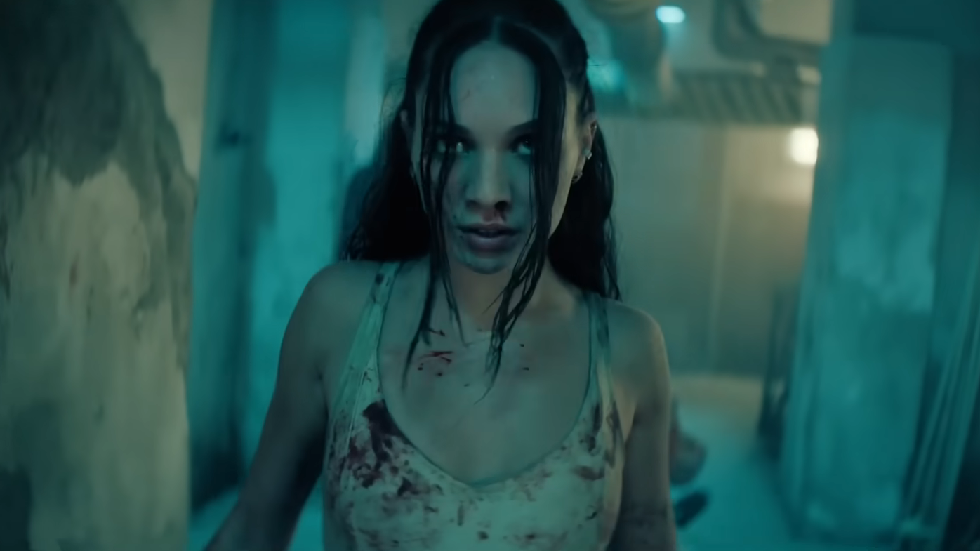 Maddie Ziegler covered in blood in Pretty Lethal