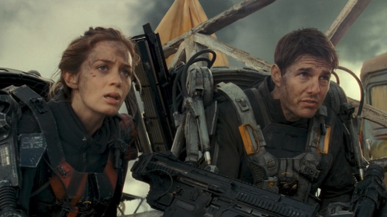 Emily Blunt and Tom Cruise in Edge of Tomorrow