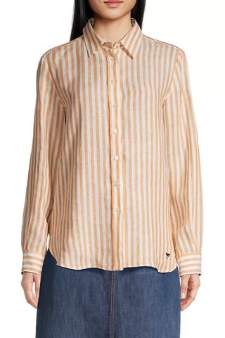 Weekend Max Mara Lari Striped Linen Shirt