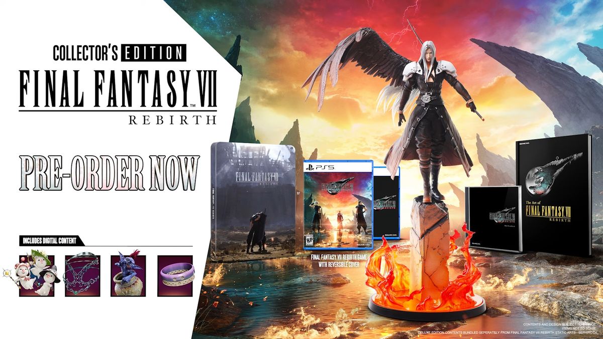 The Final Fantasy 7 Rebirth Collector's Edition is here and you can get 19  inches of Sephiroth for $350