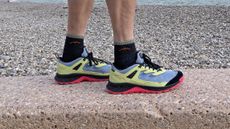 Hiking wearing the Keen Hightrek walking shoes