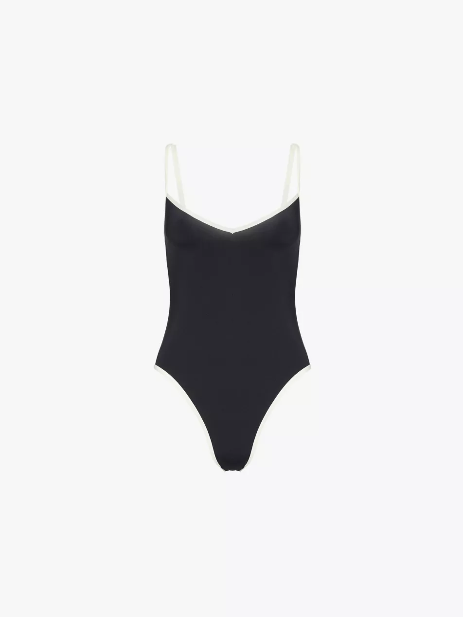 Ravello V-Neckline Colour-Block Swimsuit