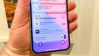 how to set up a notification summary in iOS 15