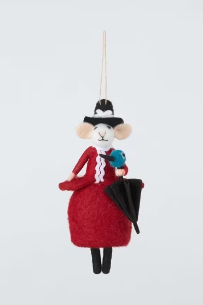 John Lewis Enchanting Tales Mary Poppins Mouse Felt Tree Decoration