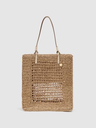 Woven Tote Bag in Natural