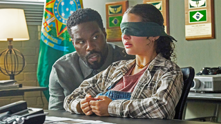 (L-R) Yahya Abdul-Mateen ll and Billie Boullet in "Man on Fire" on Netflix