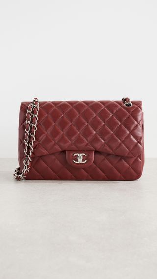 Chanel Chain Shoulder Bag, Quilted Caviar