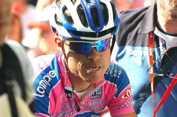 Damiano Cunego (Lampre-ISD) at the finish.