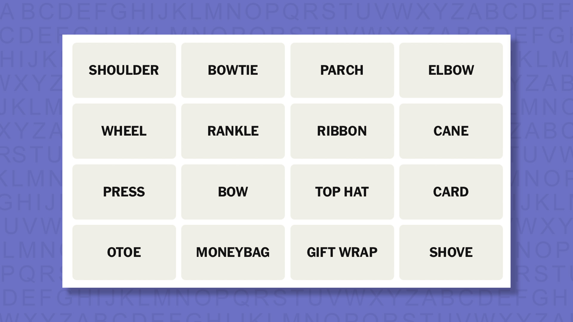 NYT Connections hints for game 947 on a purple background