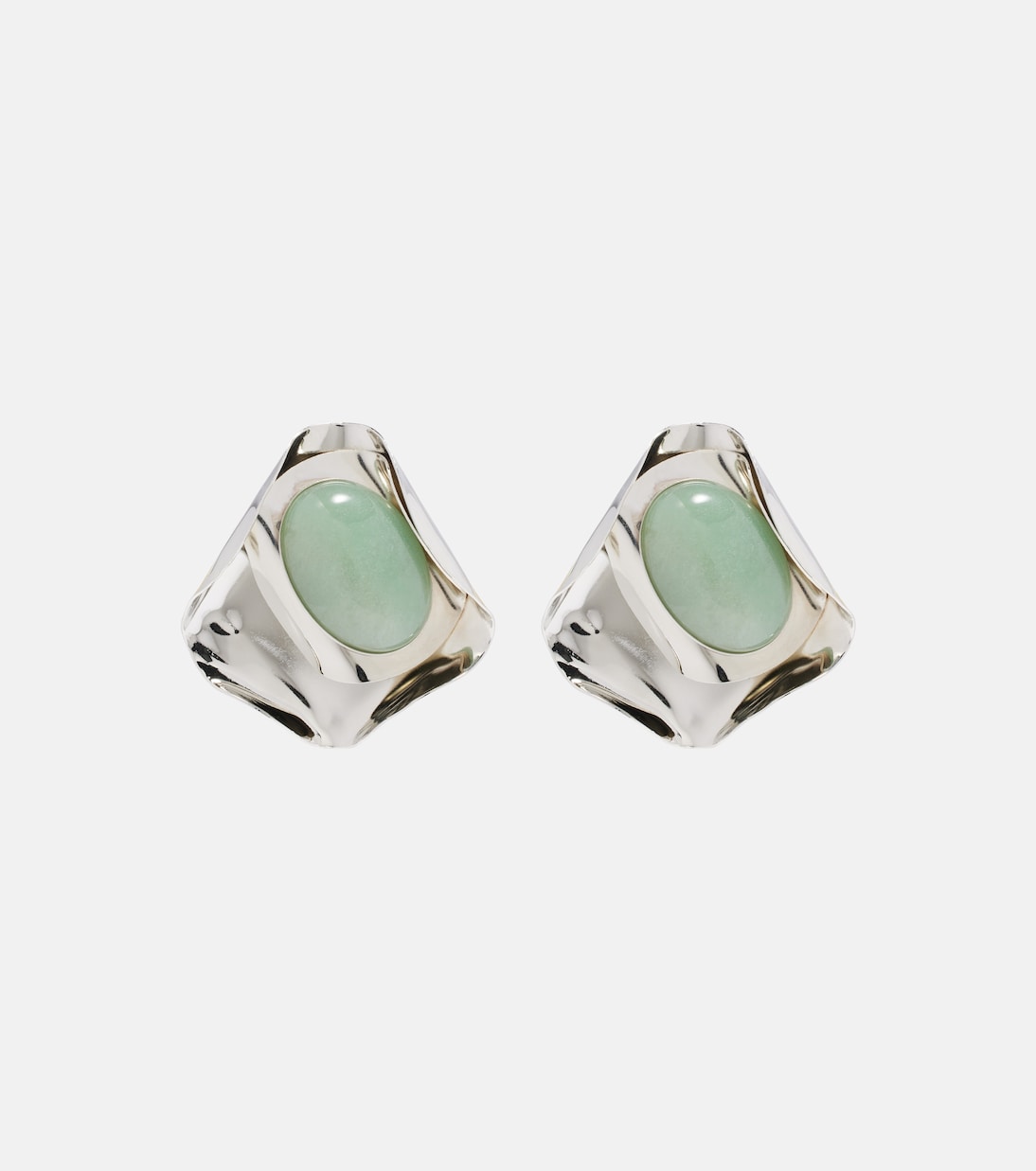 Kendall Embellished Earrings in Silver - Jennifer Behr