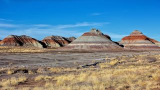 Landscape of Tepees in Petrified Forest National Park, Arizona, USA