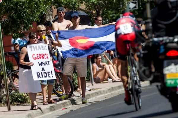 Plenty of support for George Hincapie (BMC) during his final race as a professional.