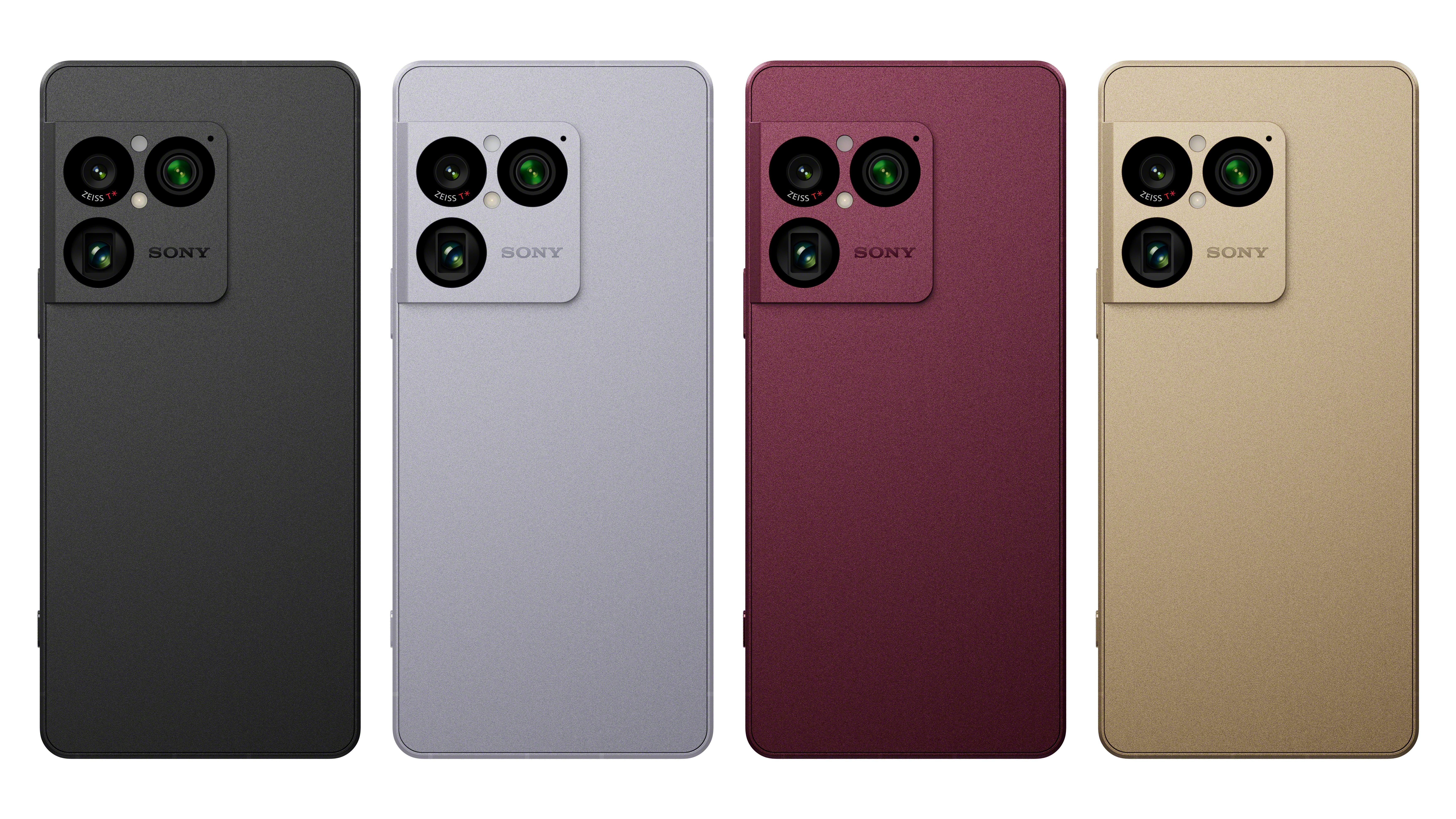 Sony Xperia 1 VIII phones in four colors