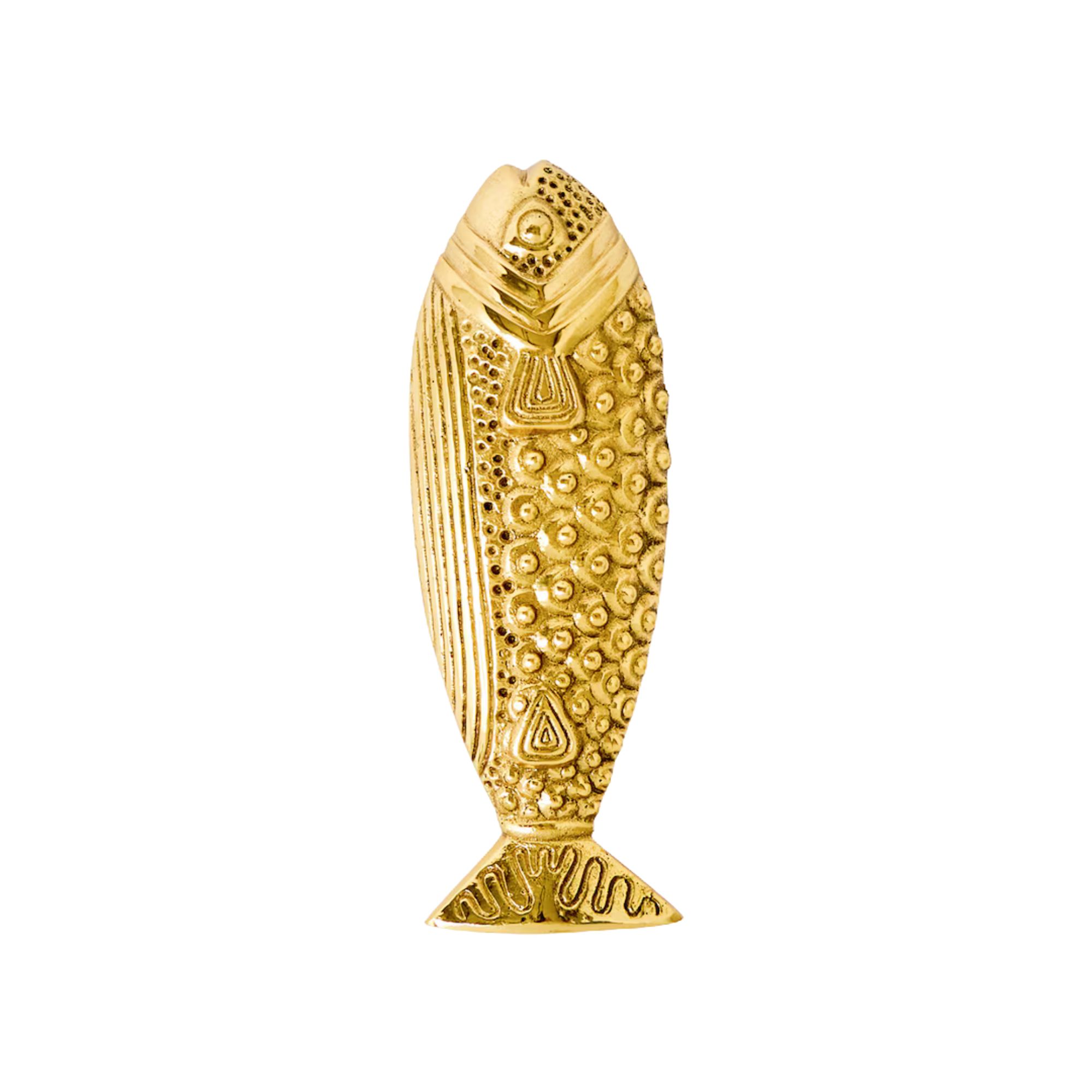 Fish Gold Metal Door Knocker