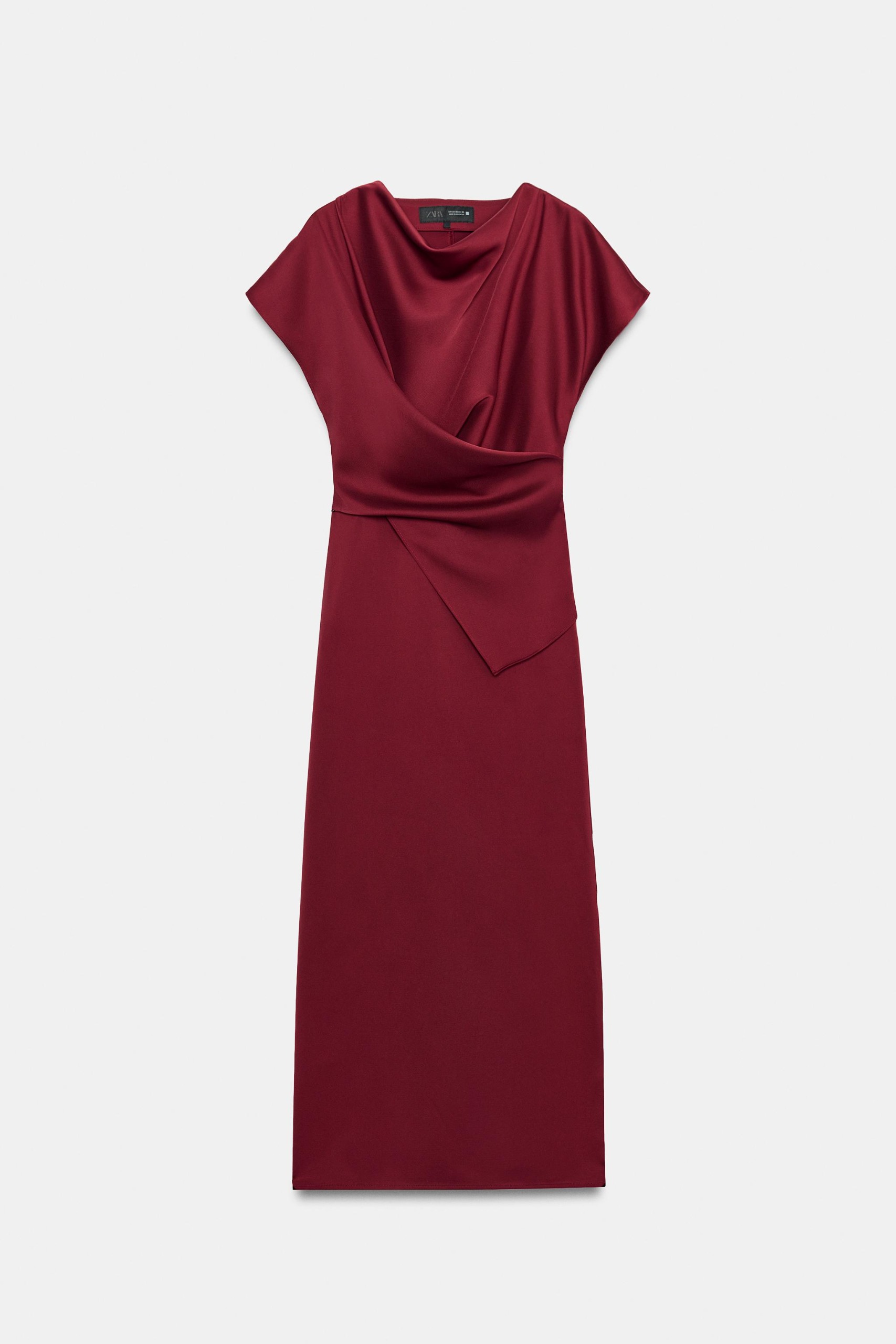 draped zara dress