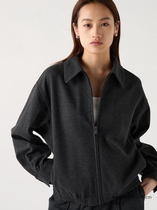 Uniqlo, Brushed Jersey Oversized Blouson