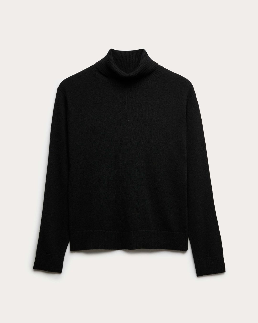 a black cashmere M&amp;amp;s roll neck jumper