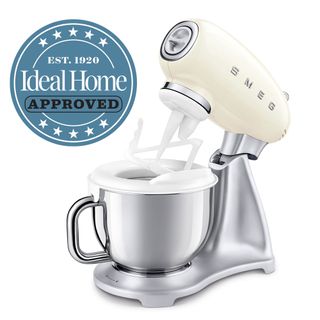 Smeg ice cream maker with Ideal Home Approved Logo