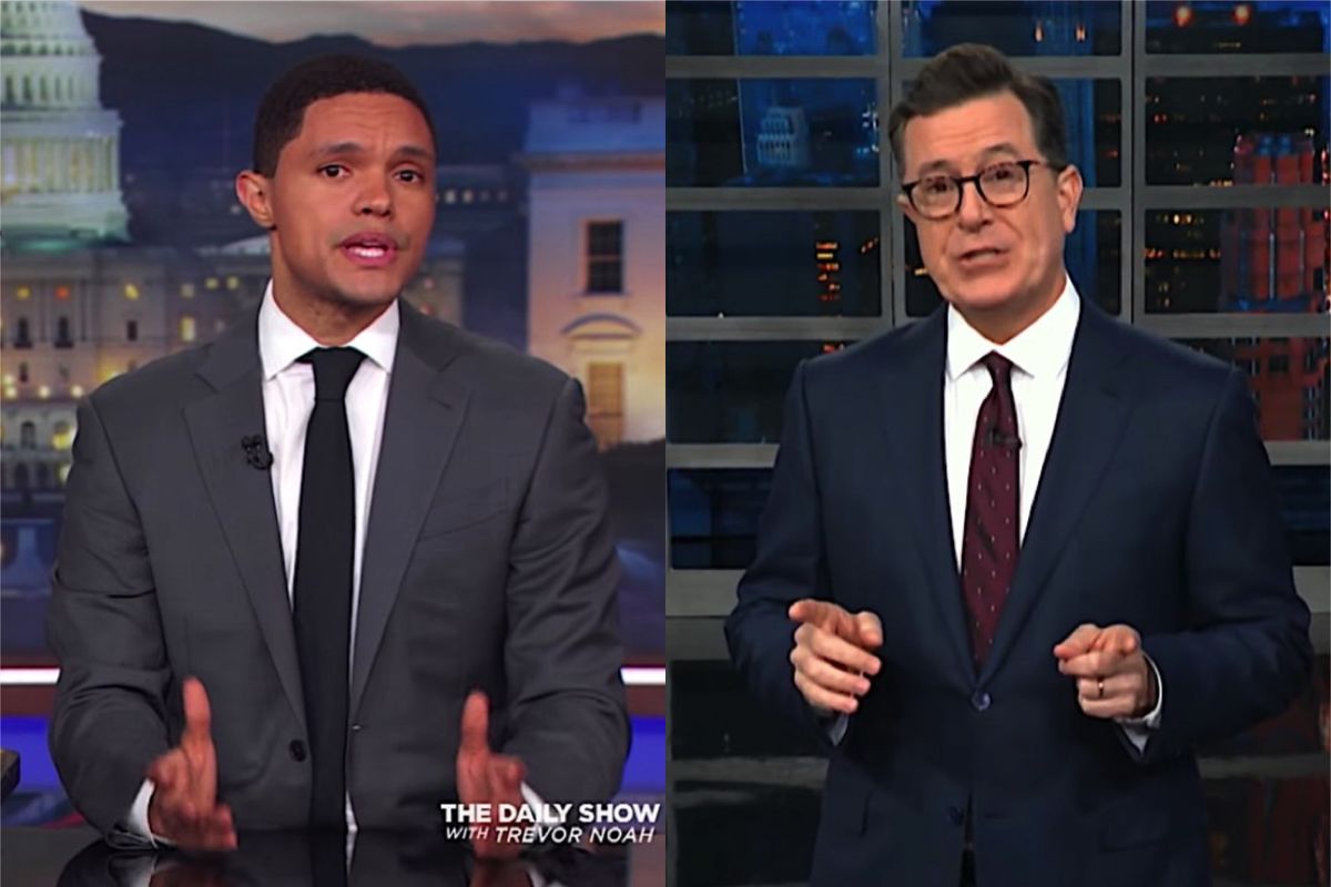 Stephen Colbert and Trevor Noah savage Eric Schneiderman, #MeToo ...