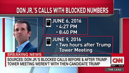 Don Trump Jr. did not call his father before and after Trump Tower meeting
