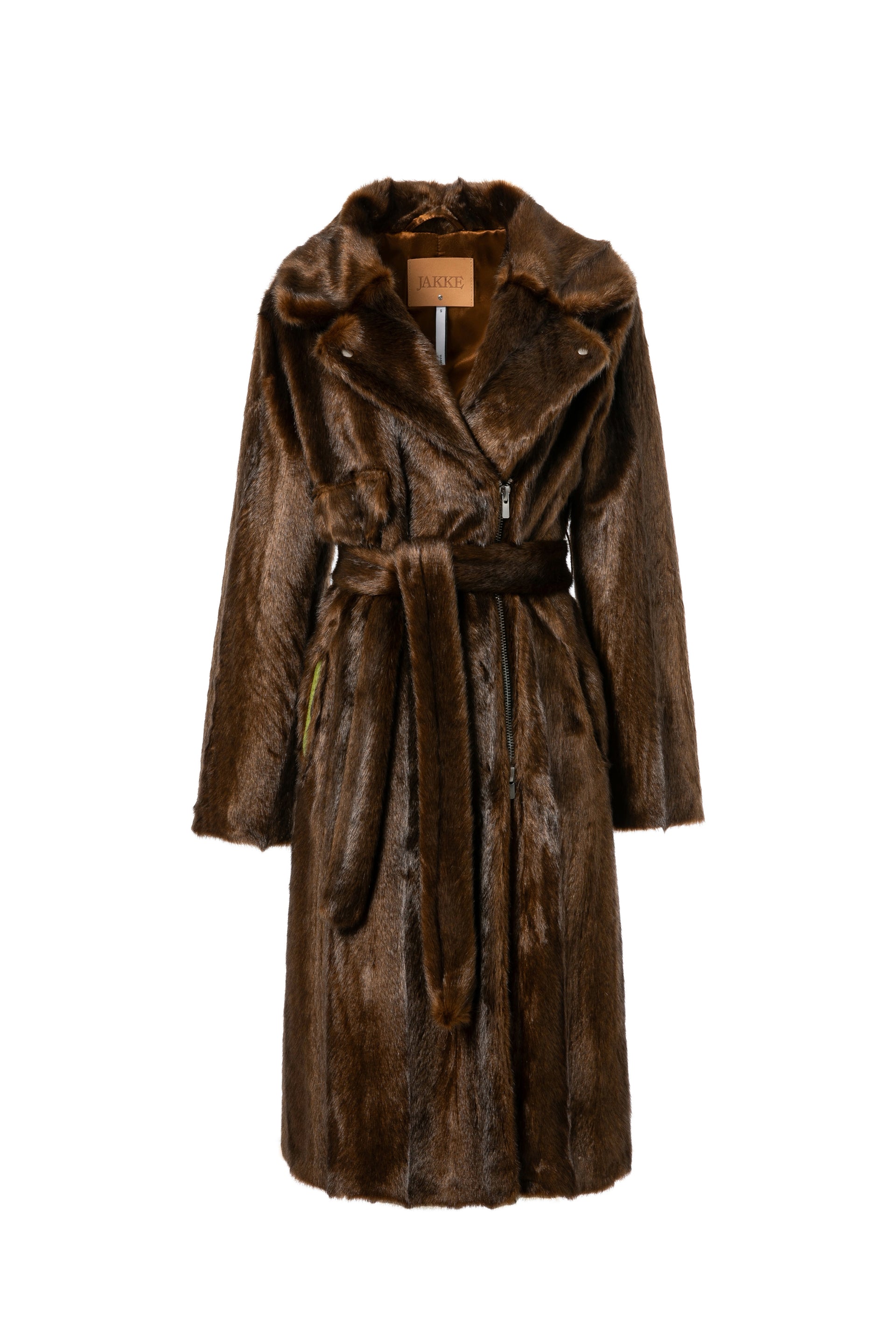 Frosig Biker Coat - Brown - Xs
