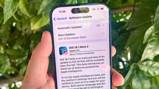 iOS 18.1 beta 3 on an iPhone 15 Pro