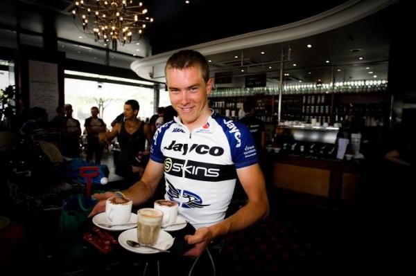 Rohan Dennis wears a cheeky smile.