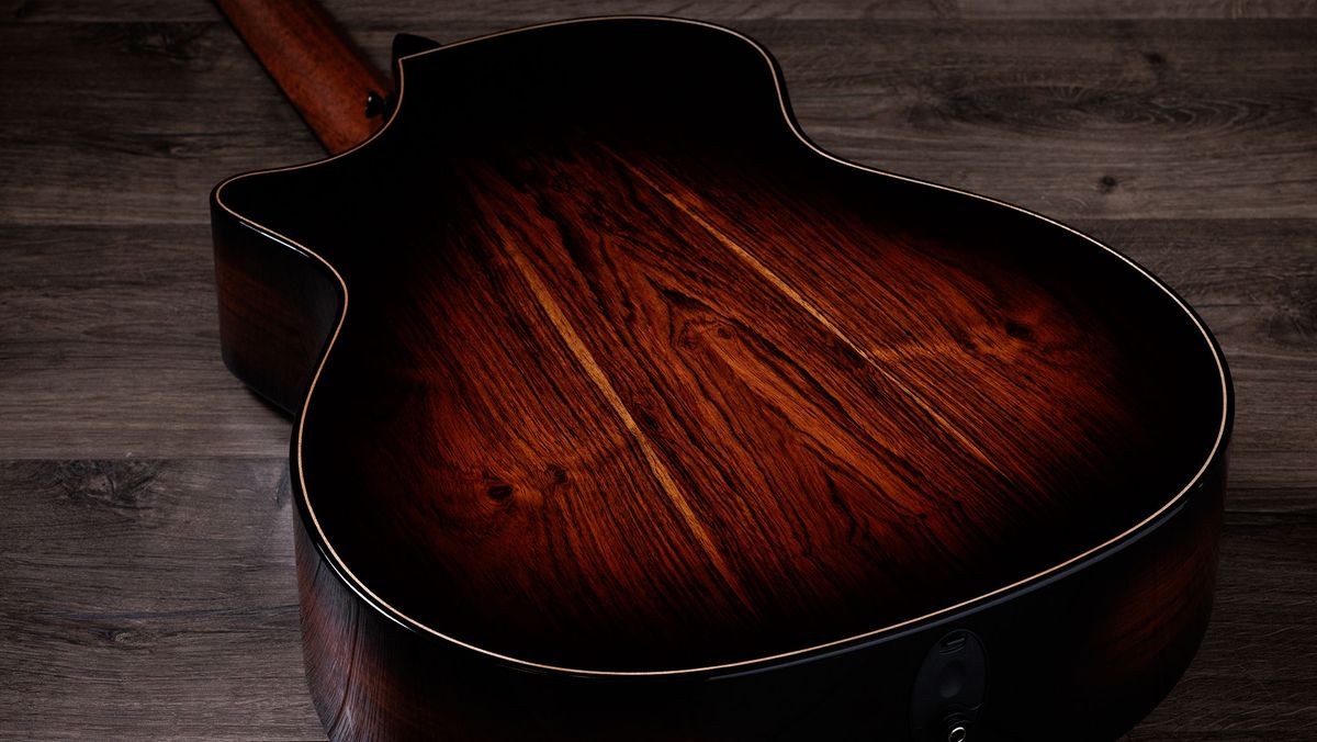Taylor Next Generation Builder's Edition 814ce Honduran rosewood: the high-end Grand Auditorium acoustic debuts Taylor's new Claria electronics, scalloped V-Classic bracing and Action Control Neck systems
