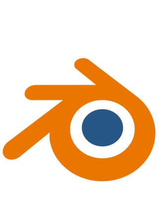 The logo of Blender, the best free animation software