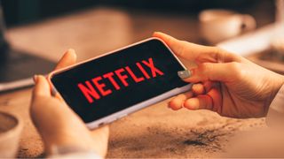 El logo de Netflix en un smartphone