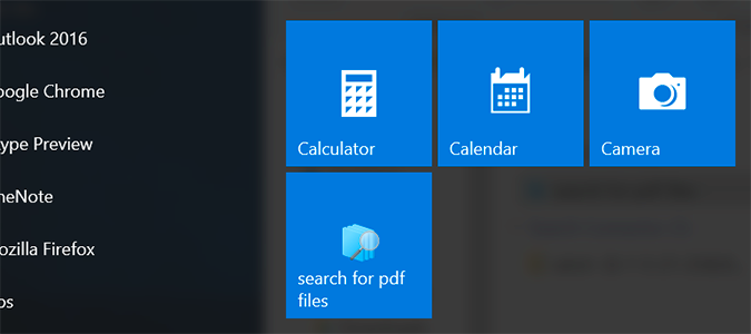 how to pin file explorer to start menu windows 10