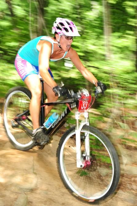 Karen Krasley racing at Bear Creek, which is hosting the 2013 US Cross Country National Championships