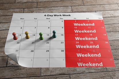 Four-day workweek illustration