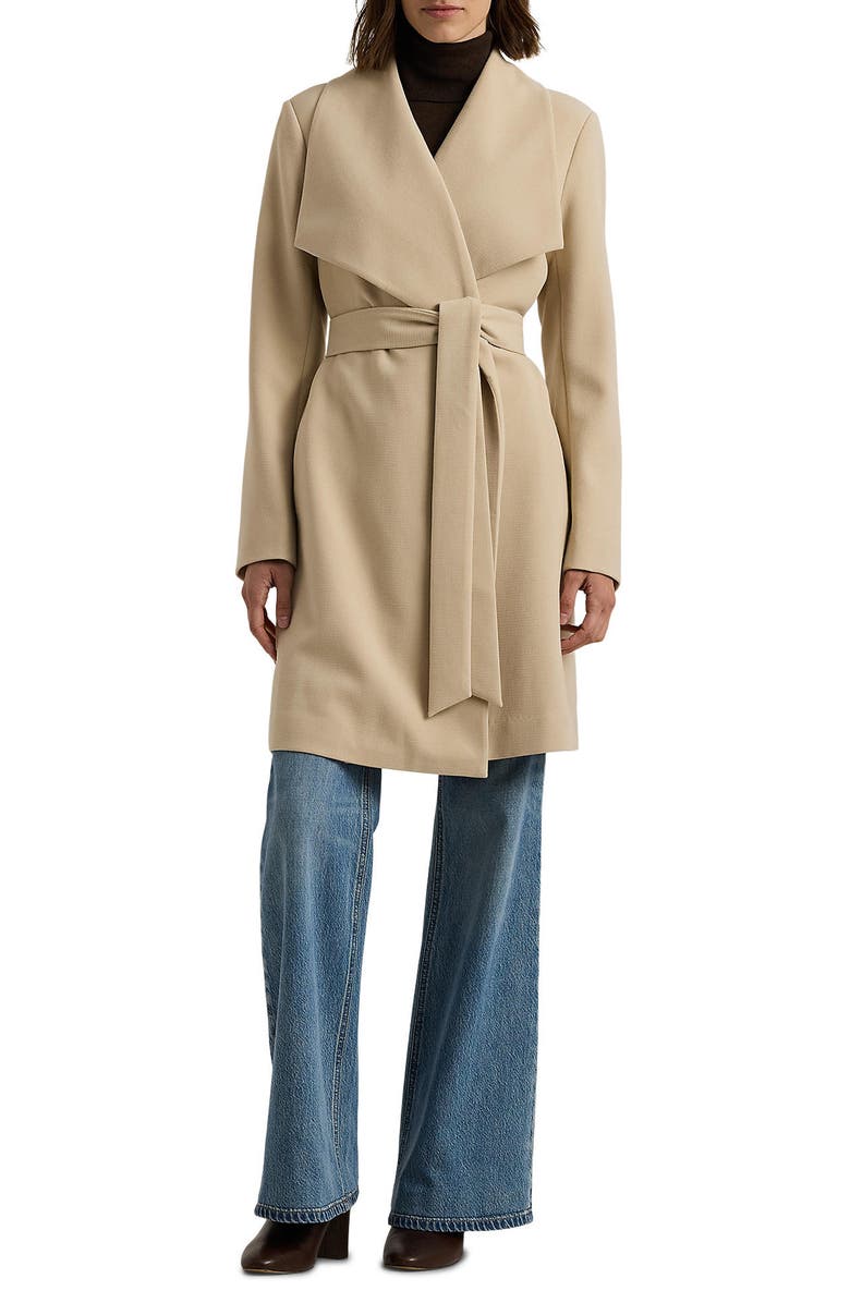 Drape Front Crepe Jacket