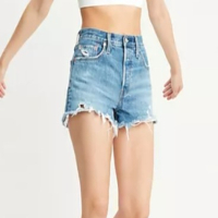 Levi's 501® Original Mid Shorts With Raw Hem