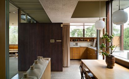 Modernist kitchen of the Neutra VDL house in LA