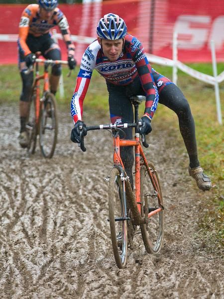 Racing the last race of the day means racing on a well worn course.