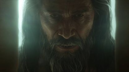 Diablo 4 Lord of Hatred opening cinematic screenshot shows an elderly man with long hair.