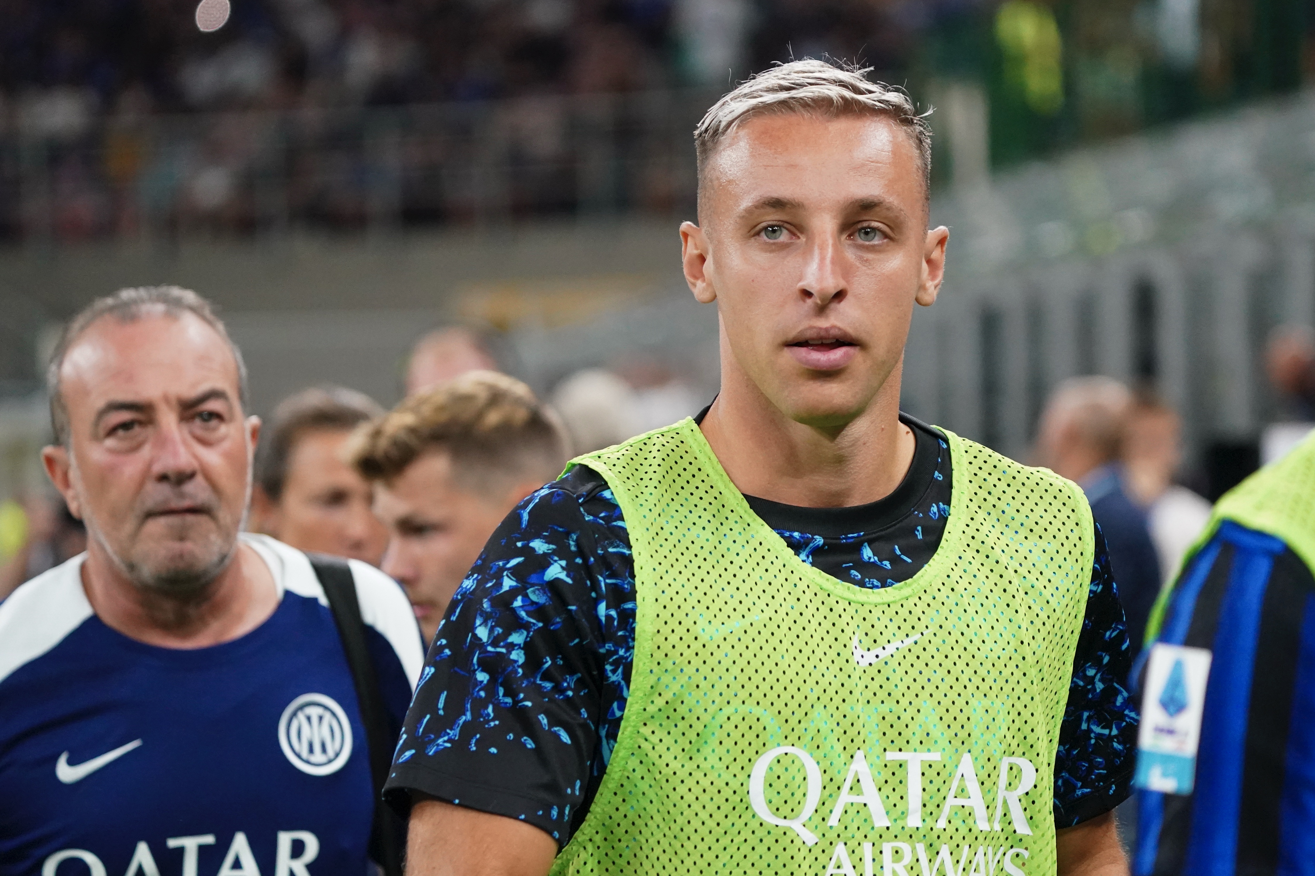 Davide Frattesi plays during the match between FC Internazionale and Torino FC in Serie A at San Siro Stadium in Milan, Italy, on August 25, 2025. (Photo by Alessio Morgese/NurPhoto)