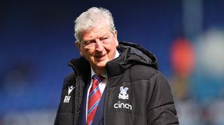 Roy Hodgson looks on ahead of Crystal Palace's win over Leeds at Elland Road in April 2023.