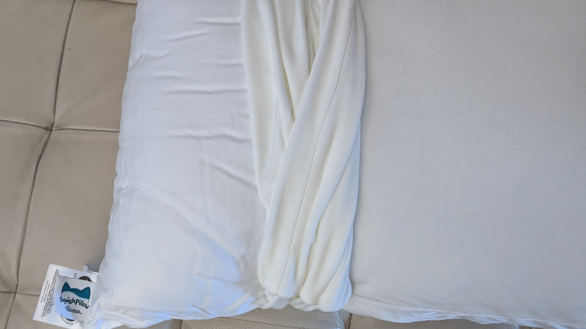 A shot of the removable top micro-plush cover