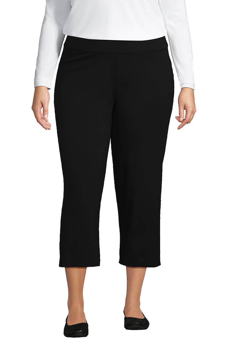 Plus Size Starfish Mid Rise Pull on Crop Pants