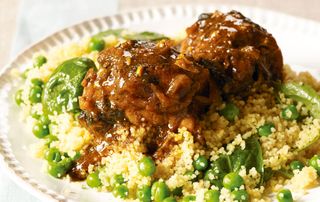 Spiced baked chicken with couscous