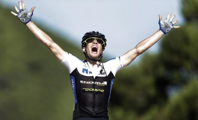 Leopold Konig (Team NetApp-Endura) wins stage 8 of the Vuelta a Espana